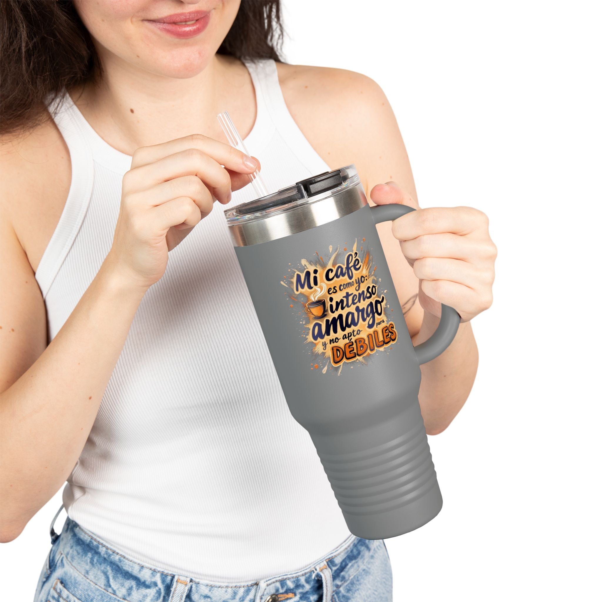Taza de viaje tipo Stanley