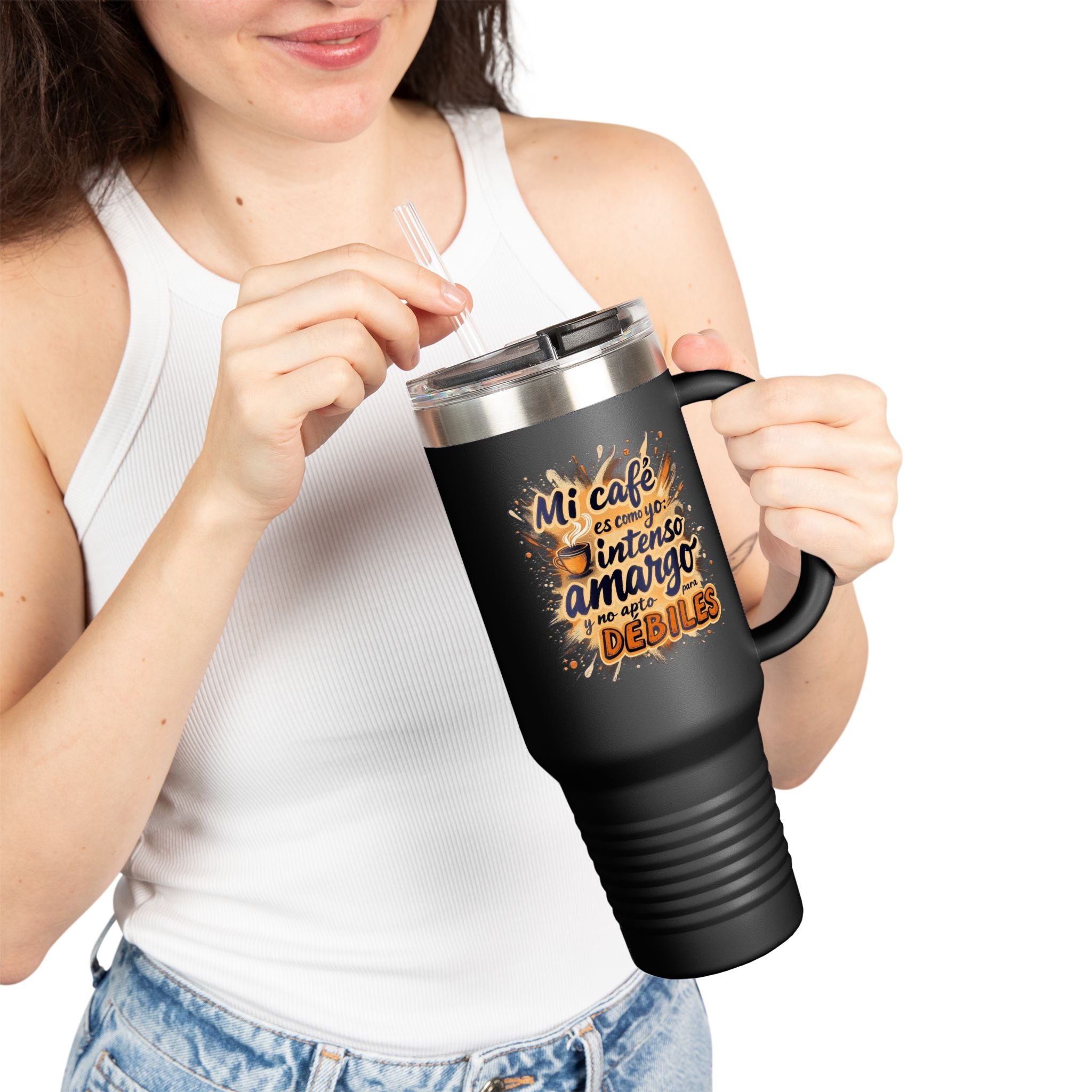 Taza de viaje tipo Stanley