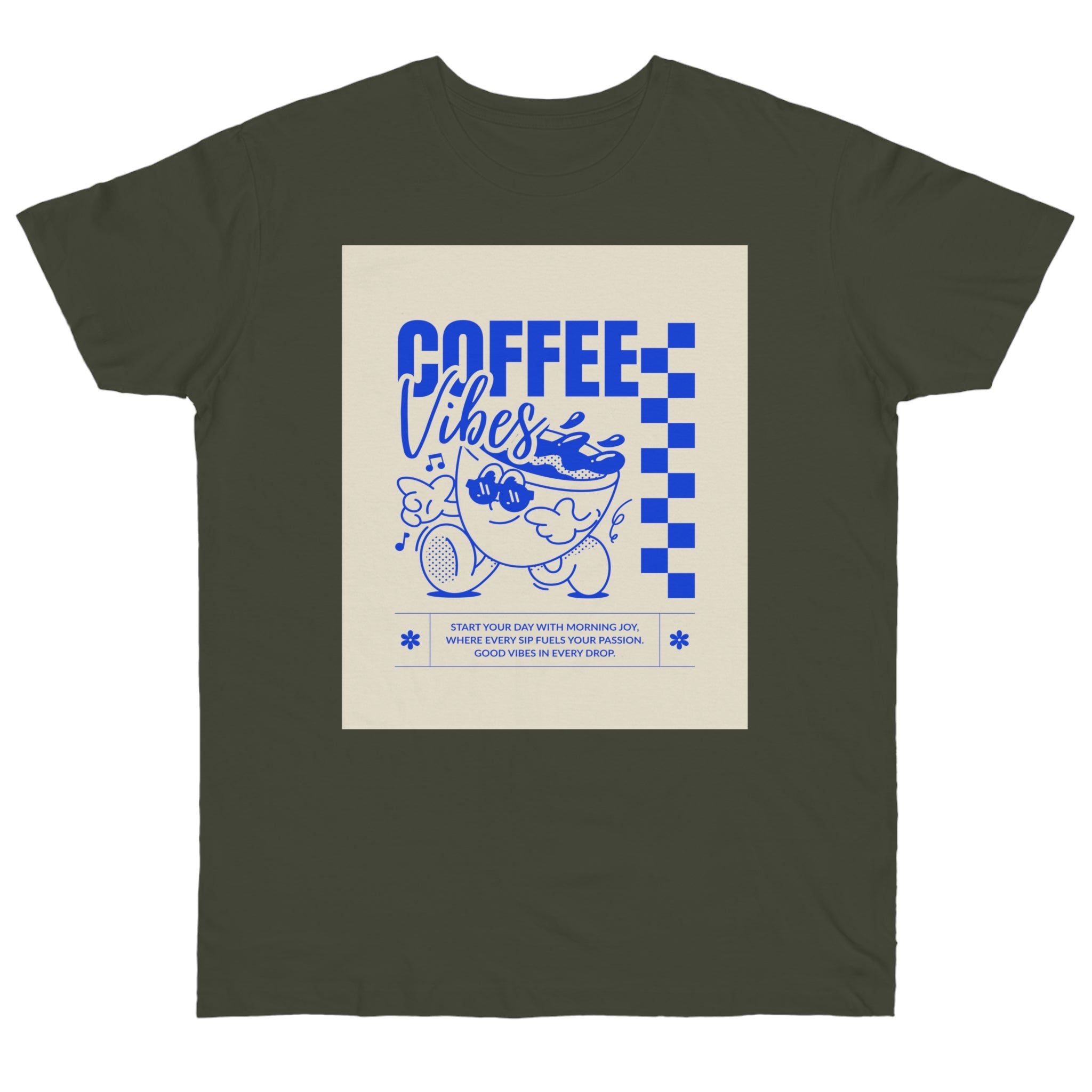 Camiseta Coffee Vibes: CoffeeLovers Collection.