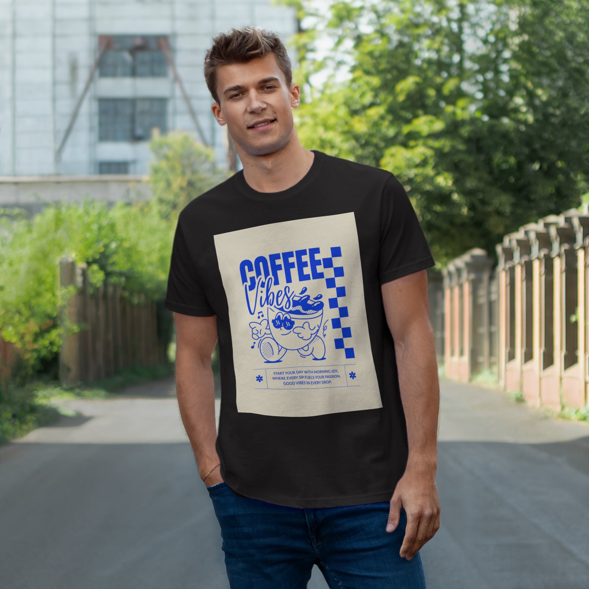 Camiseta Coffee Vibes: CoffeeLovers Collection.