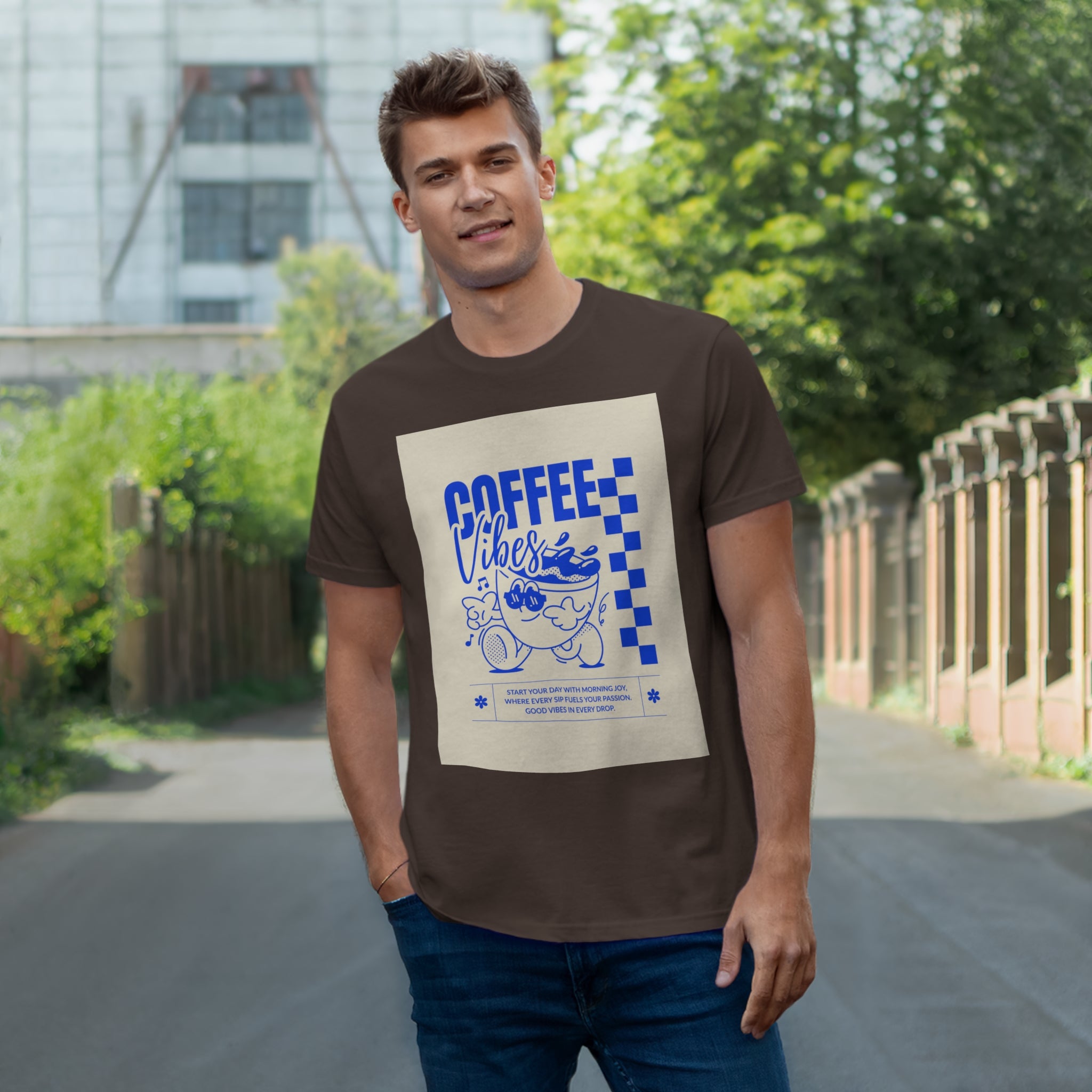 Camiseta Coffee Vibes: CoffeeLovers Collection.