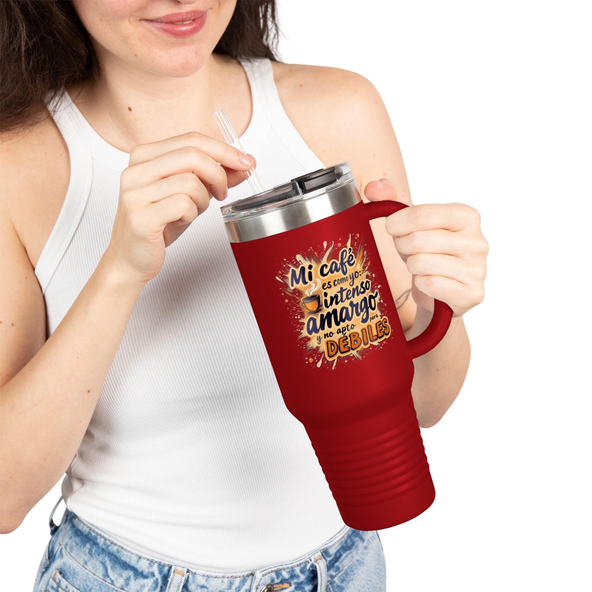 Taza de viaje tipo Stanley
